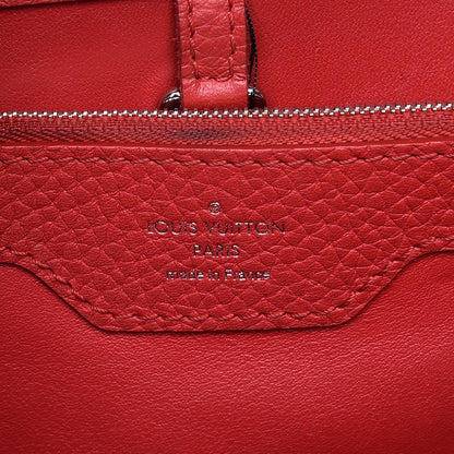 Louis Vuitton Taurillon Python Capucines MM Rubis 6 of 12