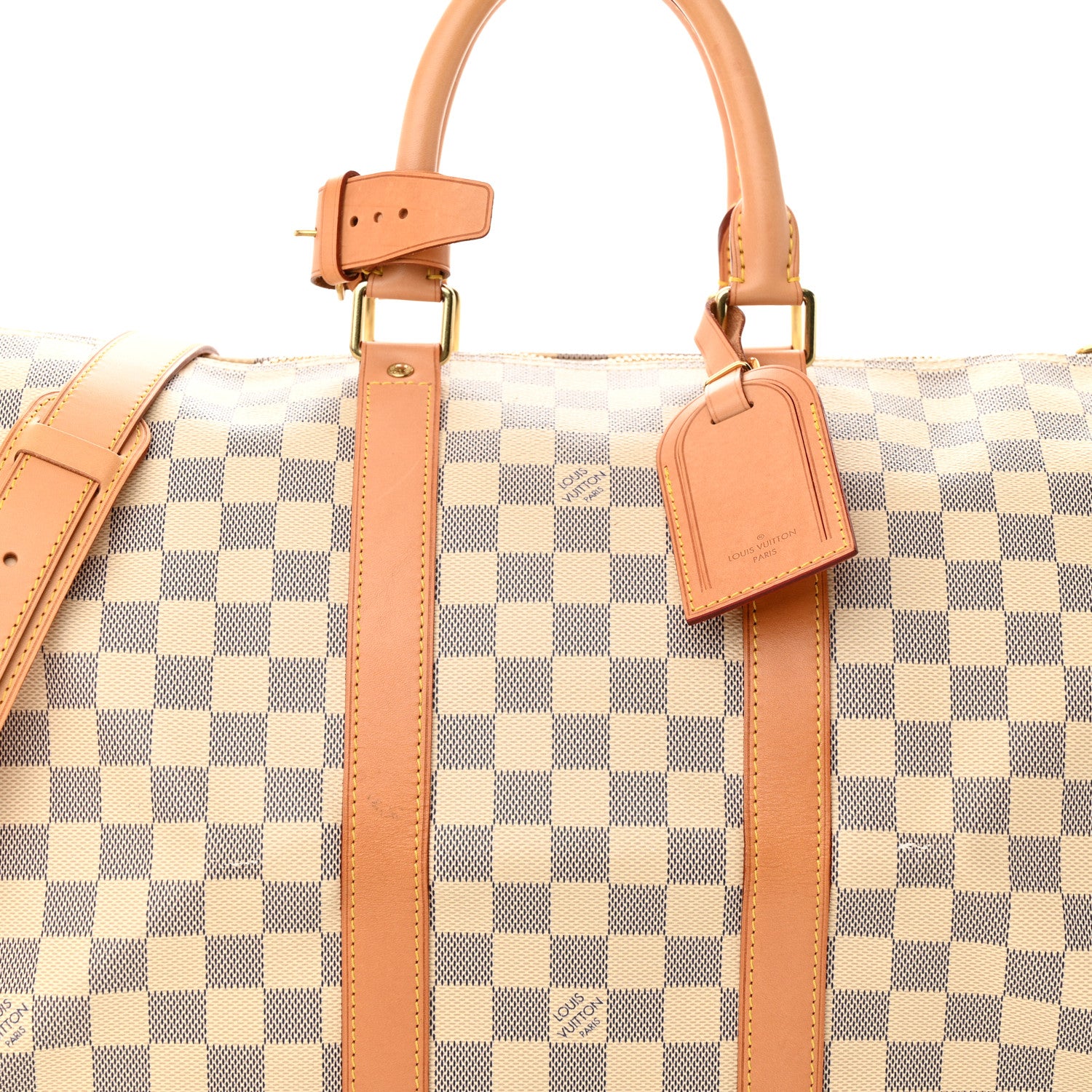 Louis Vuitton LOUIS VUITTON Damier Azur Keepall Bandouliere 45 7 of 12