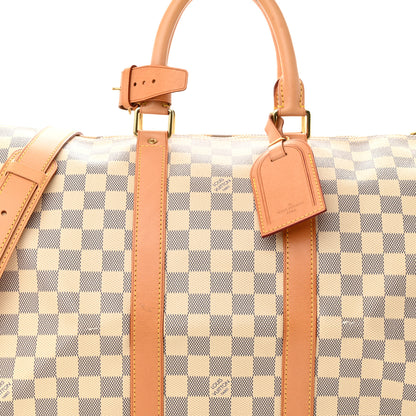 Louis Vuitton LOUIS VUITTON Damier Azur Keepall Bandouliere 45 7 of 12