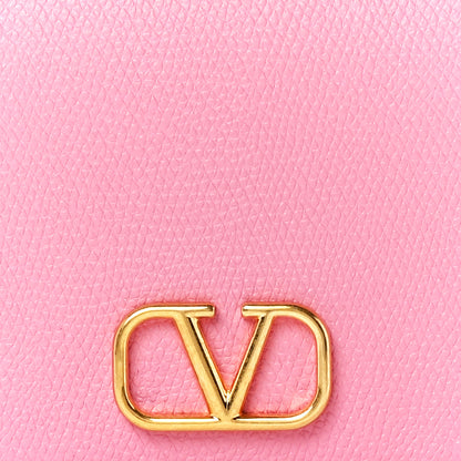 Valentino Garavani Grainy Calfskin Vlogo Pouch With Chain Candy Rose 7 of 10