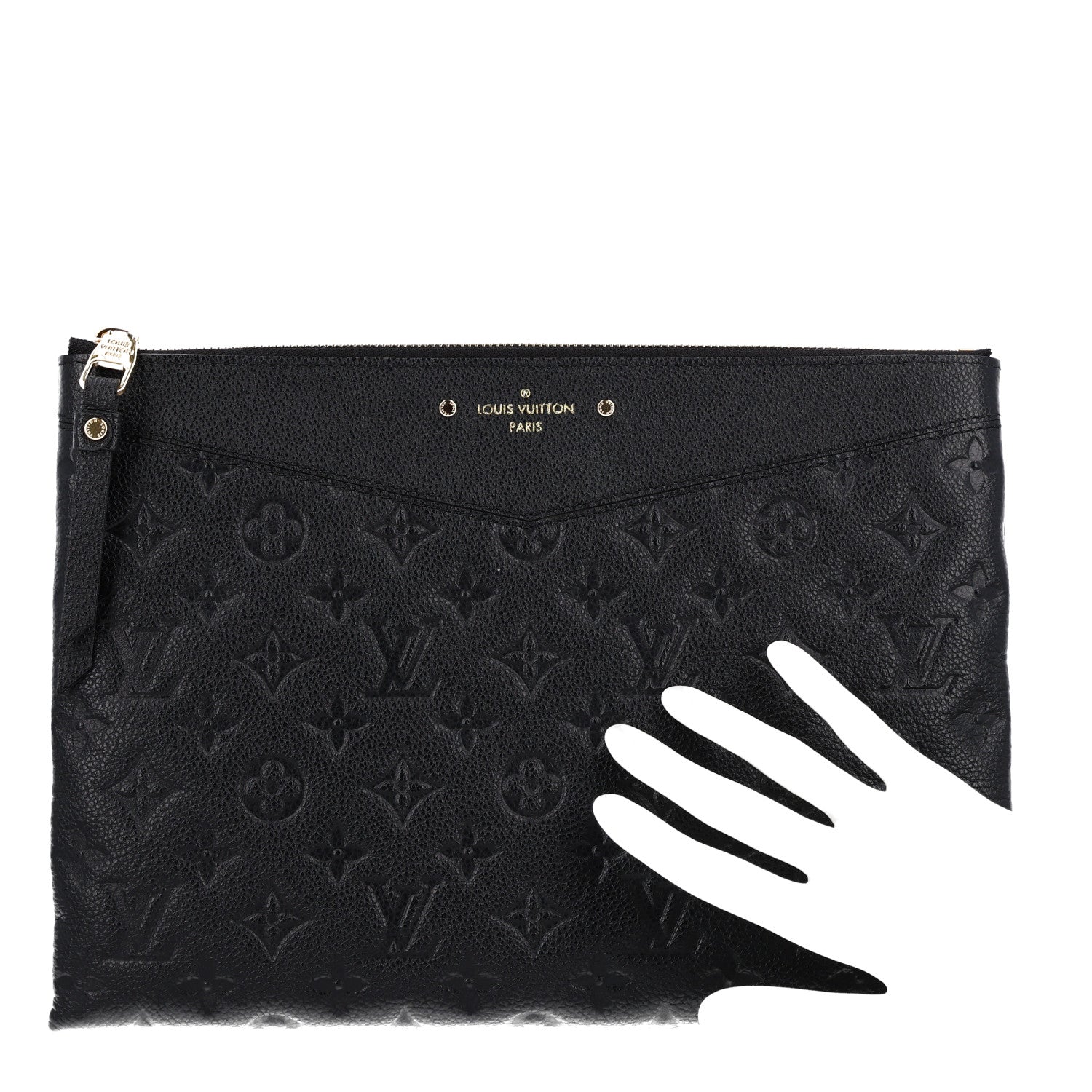 Louis Vuitton Empreinte Daily Pouch Black 2 of 9