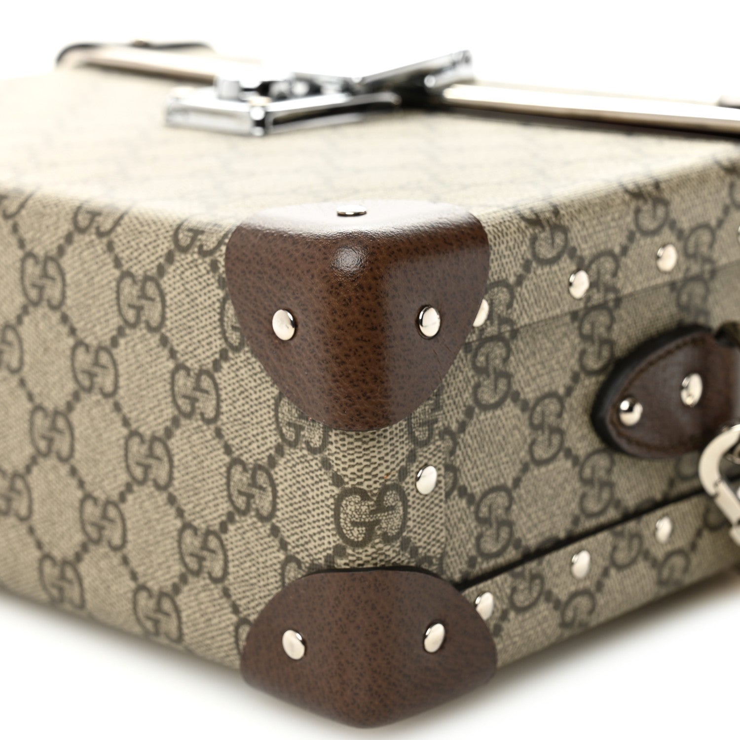 Gucci GG Supreme Monogram Globe-Trotter Beauty Case Brown 10 of 10