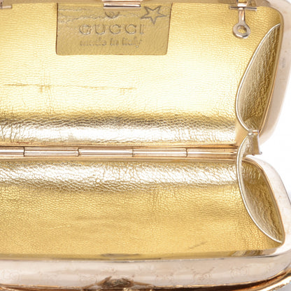 Gucci Metal Guccissima Dragonfly Minaudiere Clutch 5 of 7