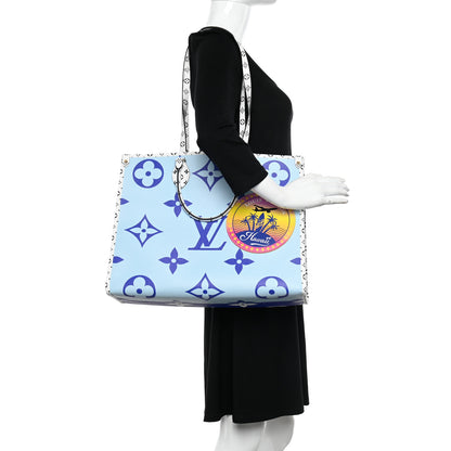 Louis Vuitton Monogram Giant Hawaii Onthego Blue 2 of 11