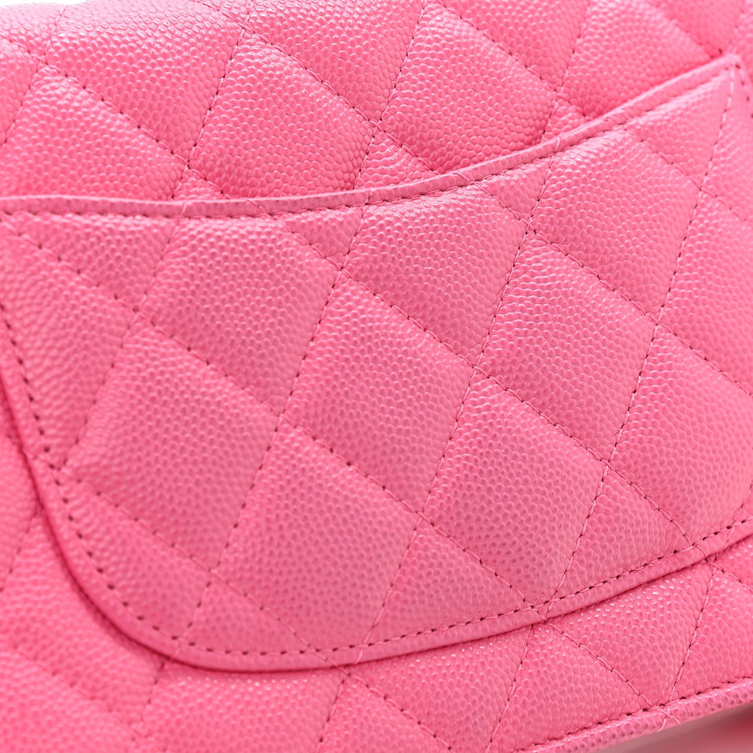 Chanel Caviar Quilted Wallet on Chain WOC Pink 10 of 14