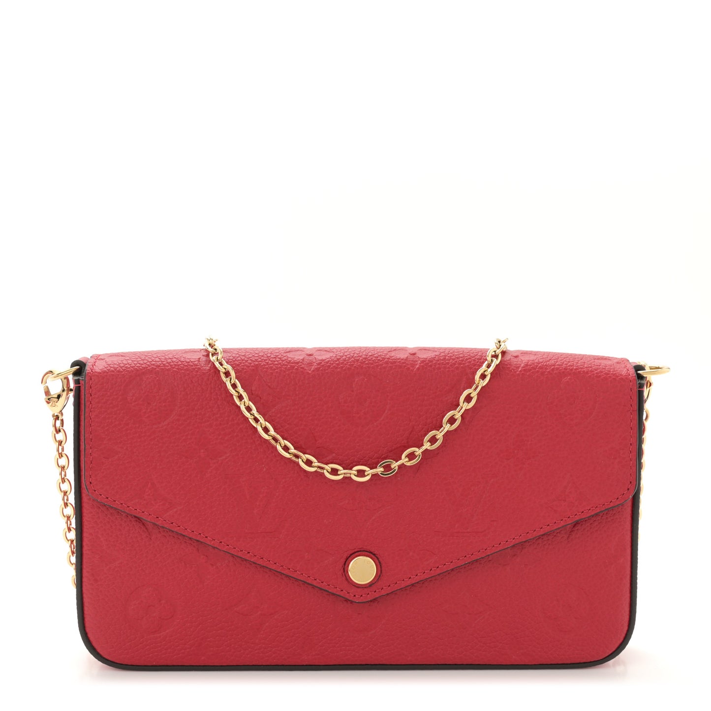 Empreinte Pochette Felicie Chain Wallet Scarlet