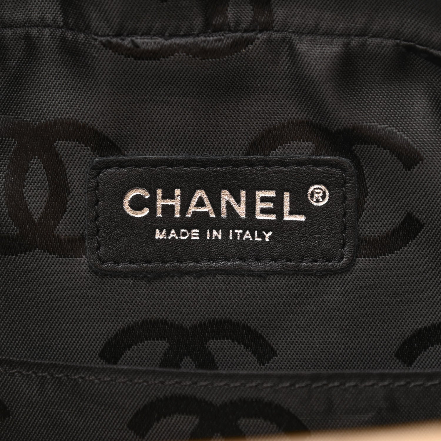 Chanel Calfskin Quilted Large Cambon Multipocket Reporter Beige Black 6 of 12