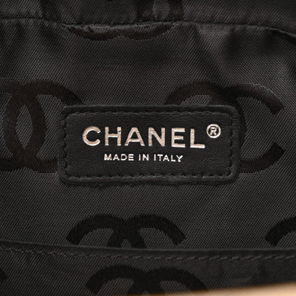 Chanel Calfskin Quilted Large Cambon Multipocket Reporter Beige Black 6 of 12