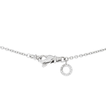 Bulgari 18K White Gold Diamond B.Zero1 Pave Pendant Necklace 4 of 5