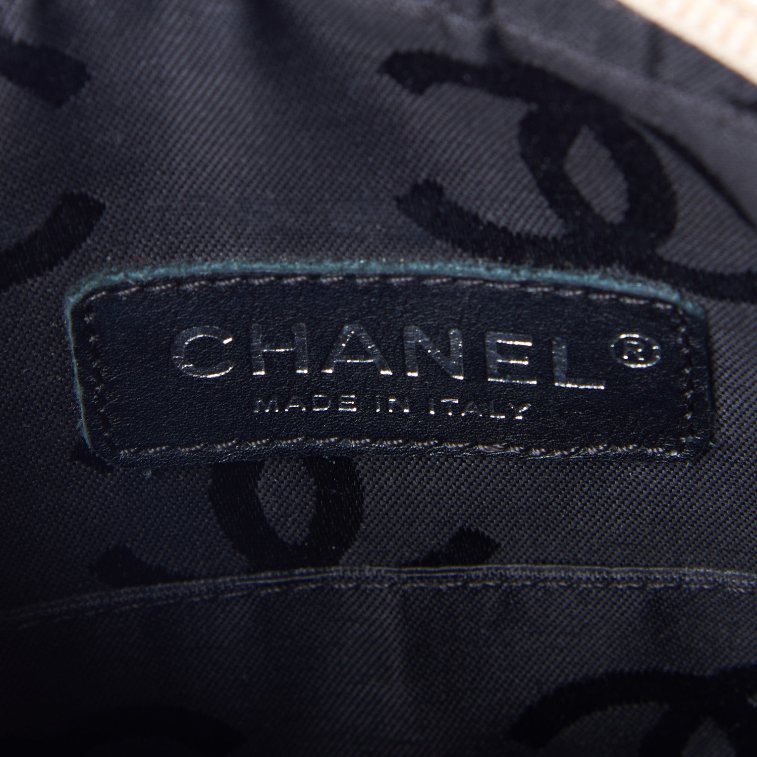Chanel Calfskin Quilted Medium Cambon Messenger Beige Black 7 of 8