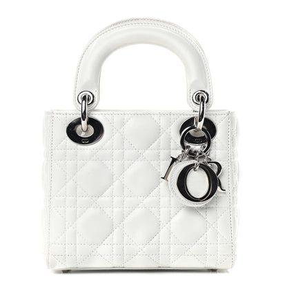Christian Dior Lambskin Cannage Mini Lady Dior White 1 of 9
