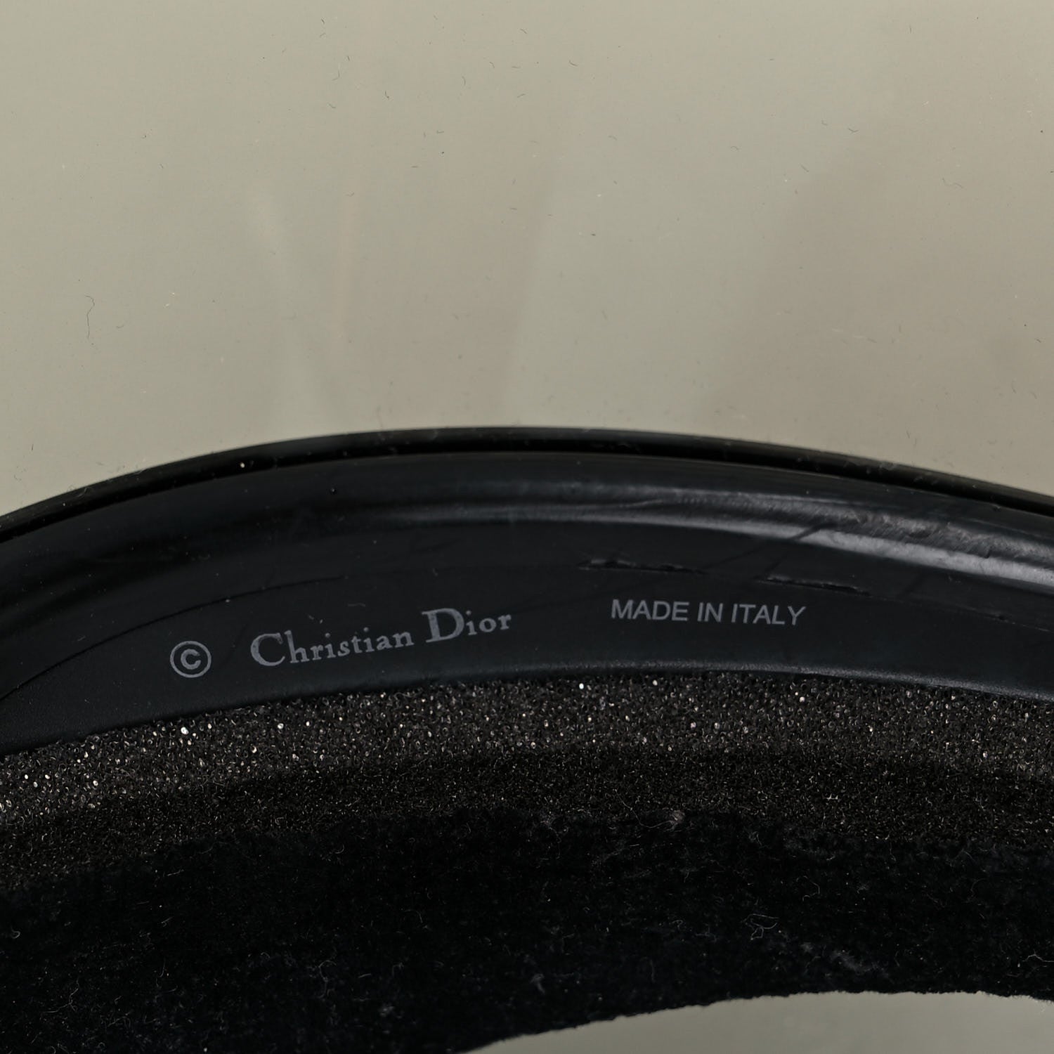 Christian Dior Mirrored DiorClub1 Sun Visor Black 9 of 10