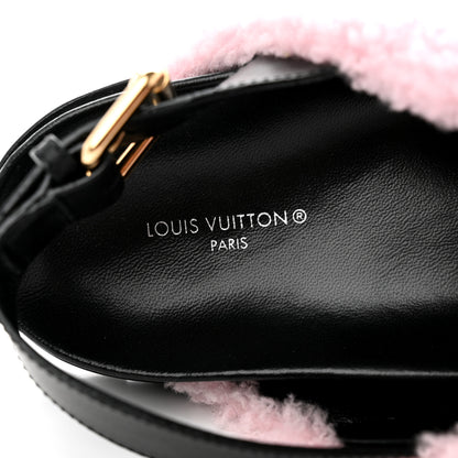 Louis Vuitton Shearling Paseo Flat Comfort Sandal 40 Rose Clair 7 of 8