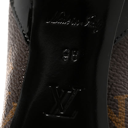 Louis Vuitton Monogram Cherie Pumps 38 Black 7 of 10