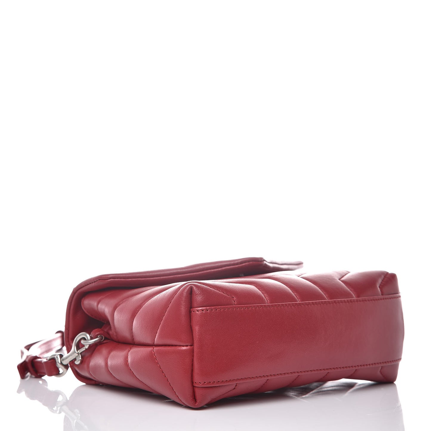 Calfskin Y Quilted Monogram Toy Loulou Crossbody Bag New Lipstick Red