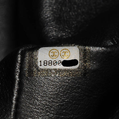 Chanel Lambskin Quilted Jumbo Double Charcoal Grey 7 of 9