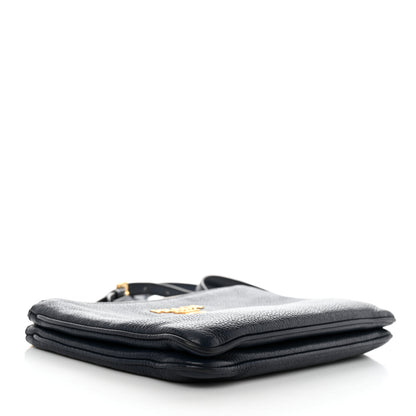 Prada Vitello Phenix Double Zip Crossbody Bag Baltico 4 of 9