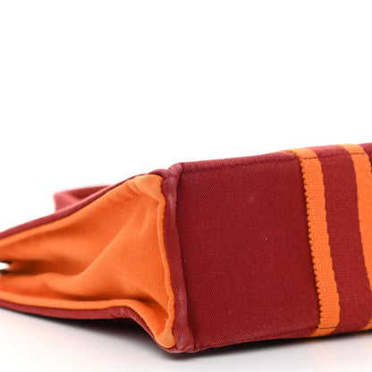 Hermes Canvas Herline Tote PM 10 of 14
