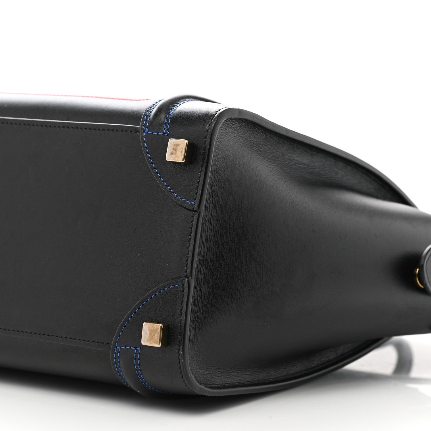 Celine Smooth Calfskin Multicolor Double Stitching Micro Luggage Black 10 of 10