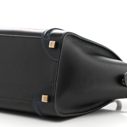 Celine Smooth Calfskin Multicolor Double Stitching Micro Luggage Black 10 of 10