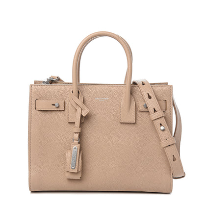 Saint Laurent Grained Calfskin Baby Sac De Jour Souple Dark Beige 1 of 8
