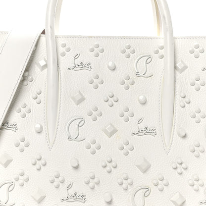 Christian Louboutin Calfskin Spikes Loubinthesky Medium Paloma White 8 of 13