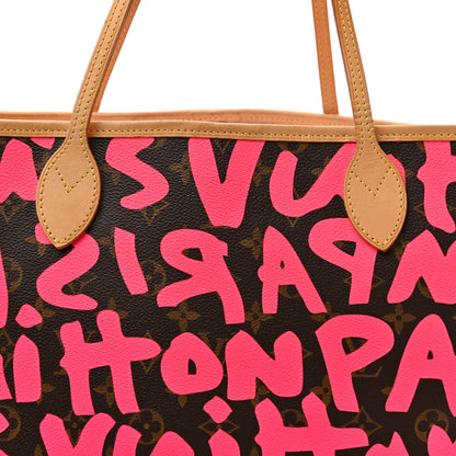 Louis Vuitton Monogram Graffiti Neverfull GM Fuchsia 7 of 16