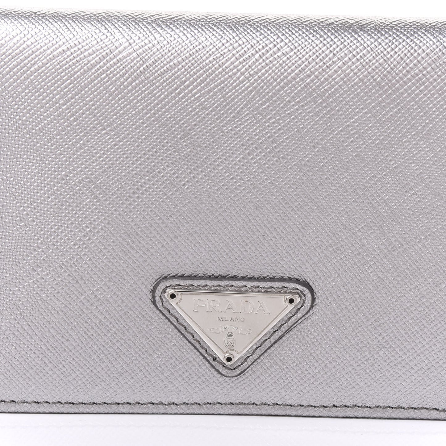 Saffiano Compact Wallet Cromo