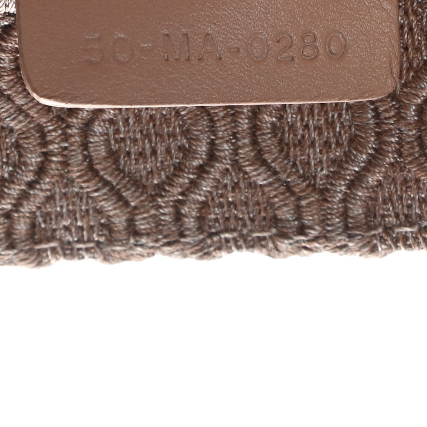 Mesh Embroidered Medium Book Tote Clay