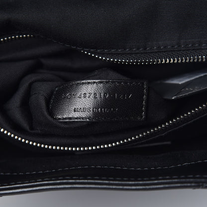 Saint Laurent Calfskin Y Quilted Monogram Medium Loulou Backpack Black 8 of 12