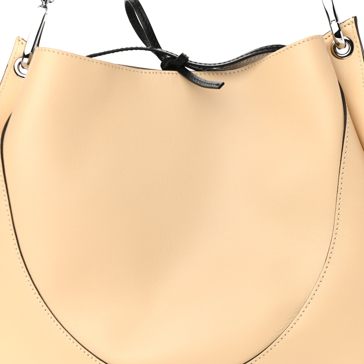 Calfskin Large Arch Shoulder Bag Macadamia
