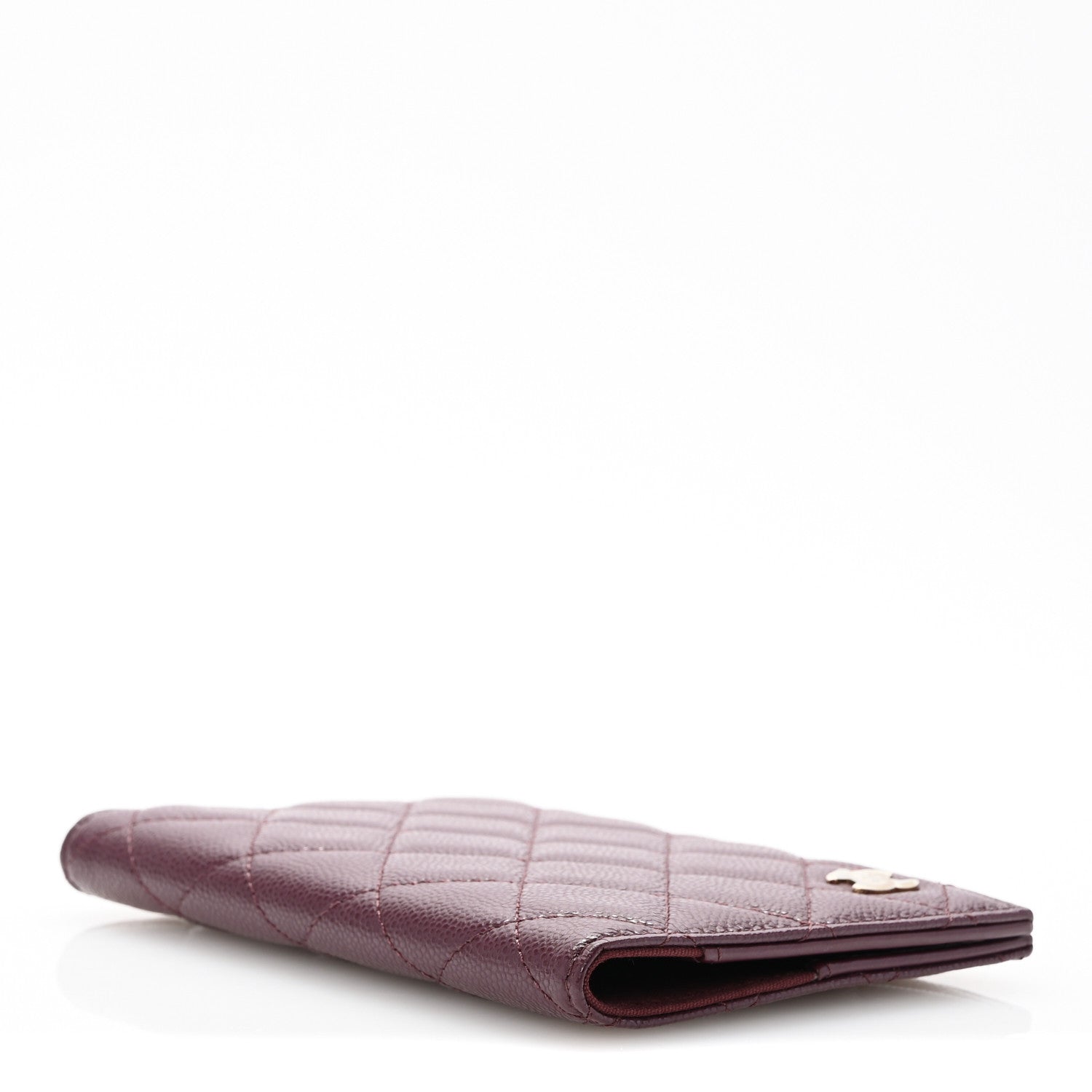Chanel Caviar Quilted Passport Holder Dark Purple 4 of 11