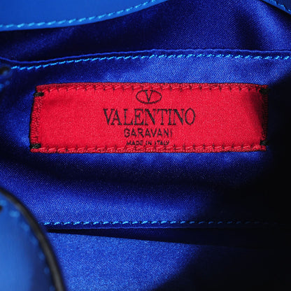 Valentino Garavani Vitello Mini Rockstud Crossbody Saddle Bag Light Sapphire 6 of 8