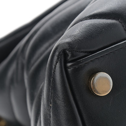 Saint Laurent Calfskin Y Quilted Monogram Large Loulou Chain Satchel Black 9 of 17