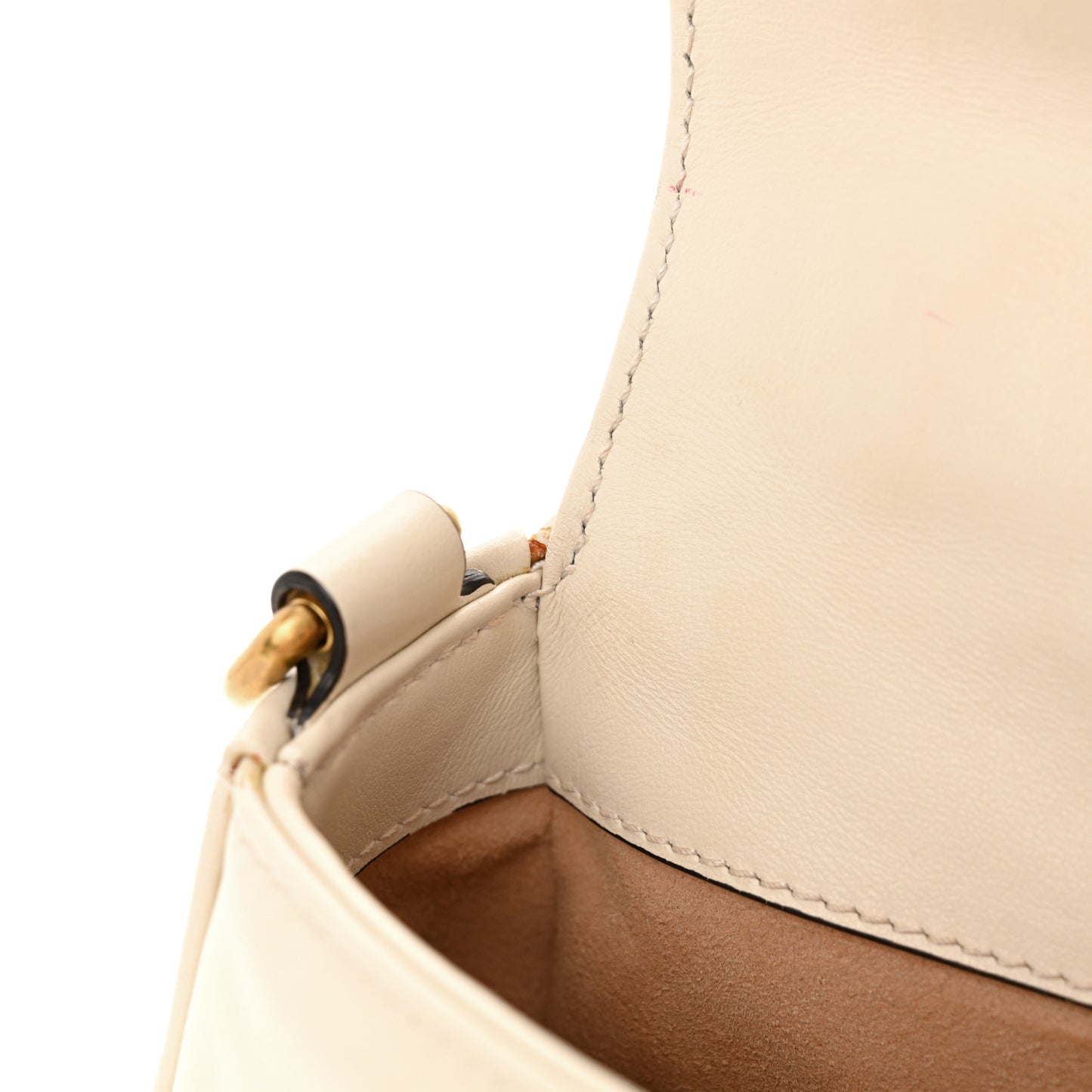 Calfskin Matelasse Mini GG Marmont Top Handle Shoulder Bag White