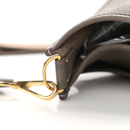 Hermes Taurillon Clemence Evelyne III PM Etoupe 14 of 16