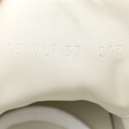 Gucci Calfskin Web Floral Embroidered Womens Ace Sneakers 37 White 9 of 10