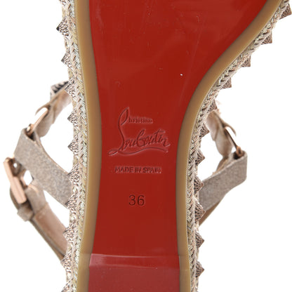 Christian Louboutin Glitter Mini Specchio Vintage Pyraclou 60 Platform Sandals 36 Courtisane 8 of 8