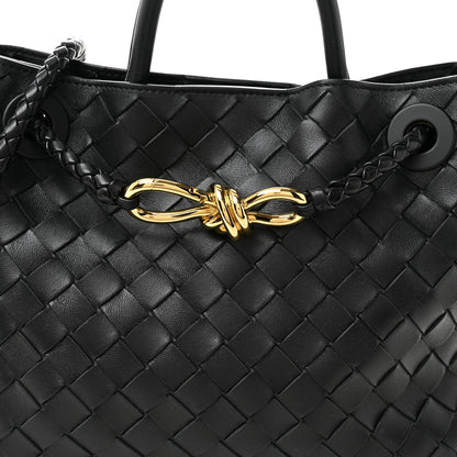 Bottega Veneta Nappa Intrecciato Small Andiamo Shoulder Bag Black 7 of 9