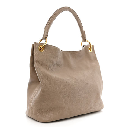 Prada Vitello Daino Shoulder Bag Argilla 3 of 13
