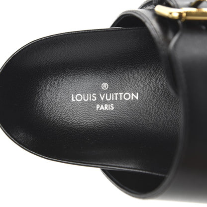 Louis Vuitton Bom Dia Flat Mule Sandals 36 Black 7 of 8