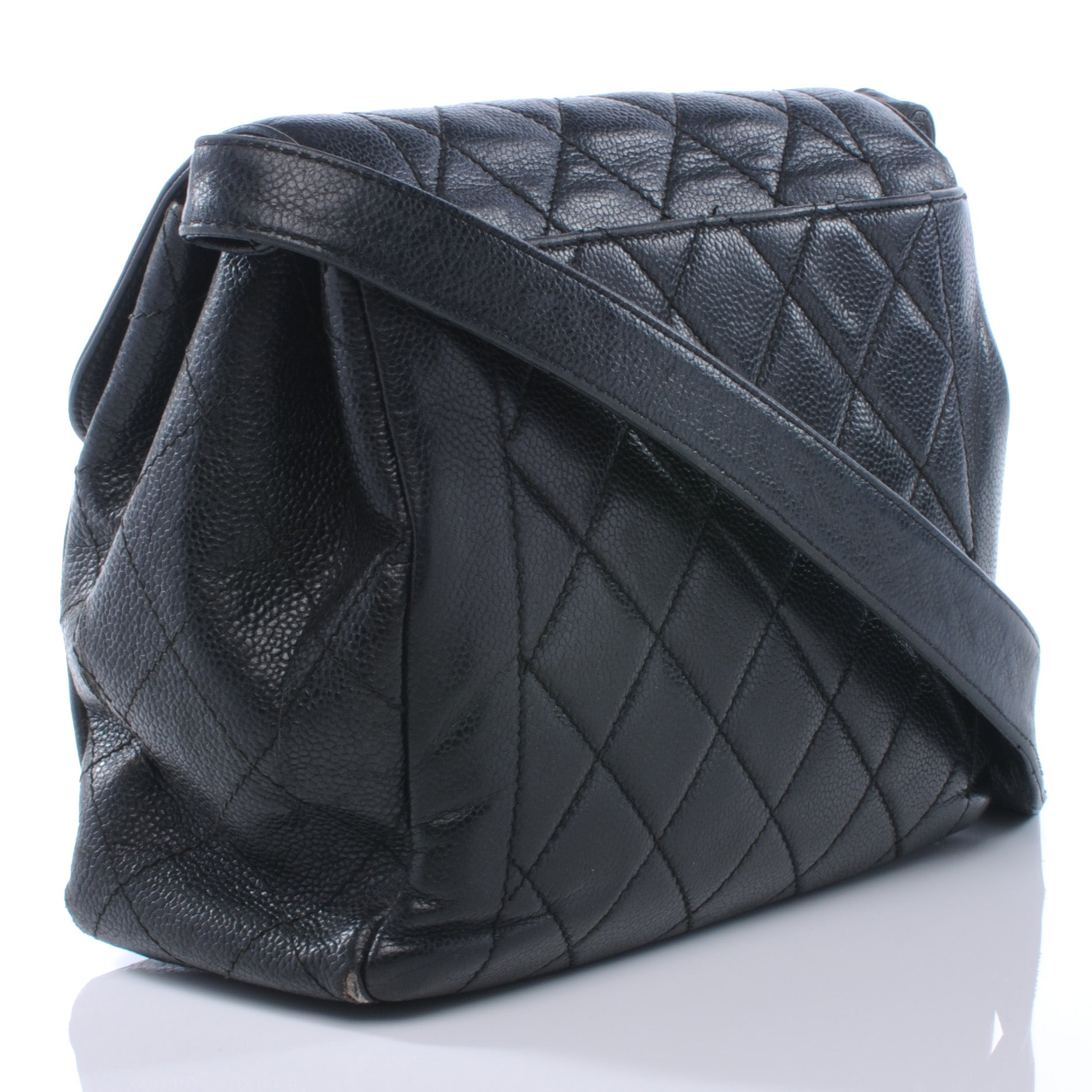 Chanel Caviar Quilted Shoulder Flap Bag Black 3 of 7