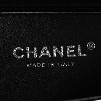 Chanel Metallic Lambskin Quilted Mini Square Flap Gold Black 6 of 10