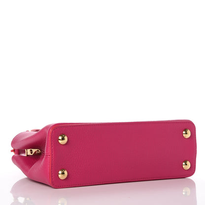 Louis Vuitton Taurillon Capucines BB Hibiscus Flamingo 5 of 8