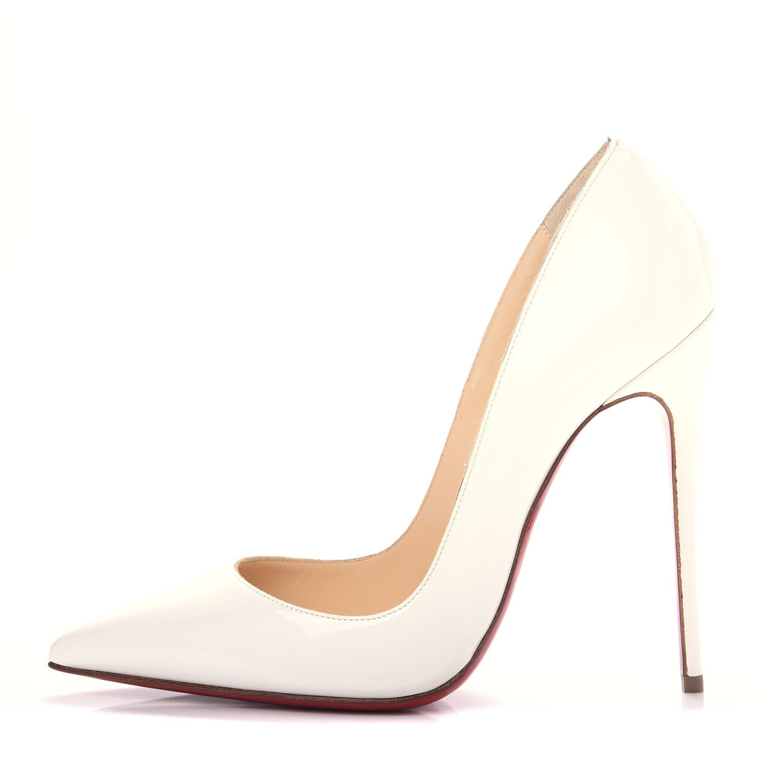 Christian Louboutin Patent So Kate 120 Pumps 35 White 1 of 9