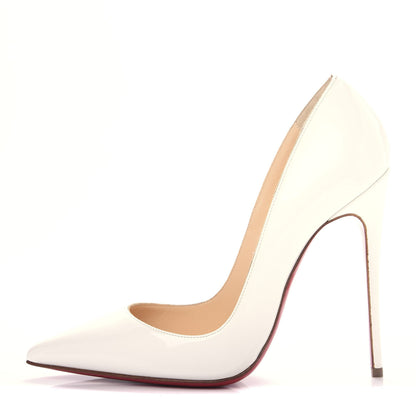Christian Louboutin Patent So Kate 120 Pumps 35 White 1 of 9