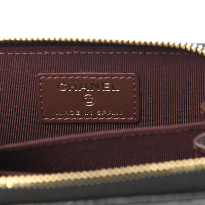 Chanel Caviar Quilted Zip Coin Purse Black 6 of 8