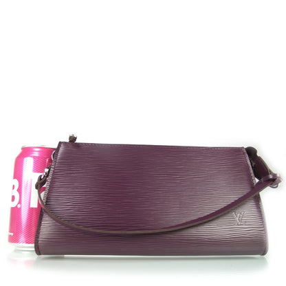 Louis Vuitton Epi Pochette Accessories Bag Cassis Purple 2 of 9