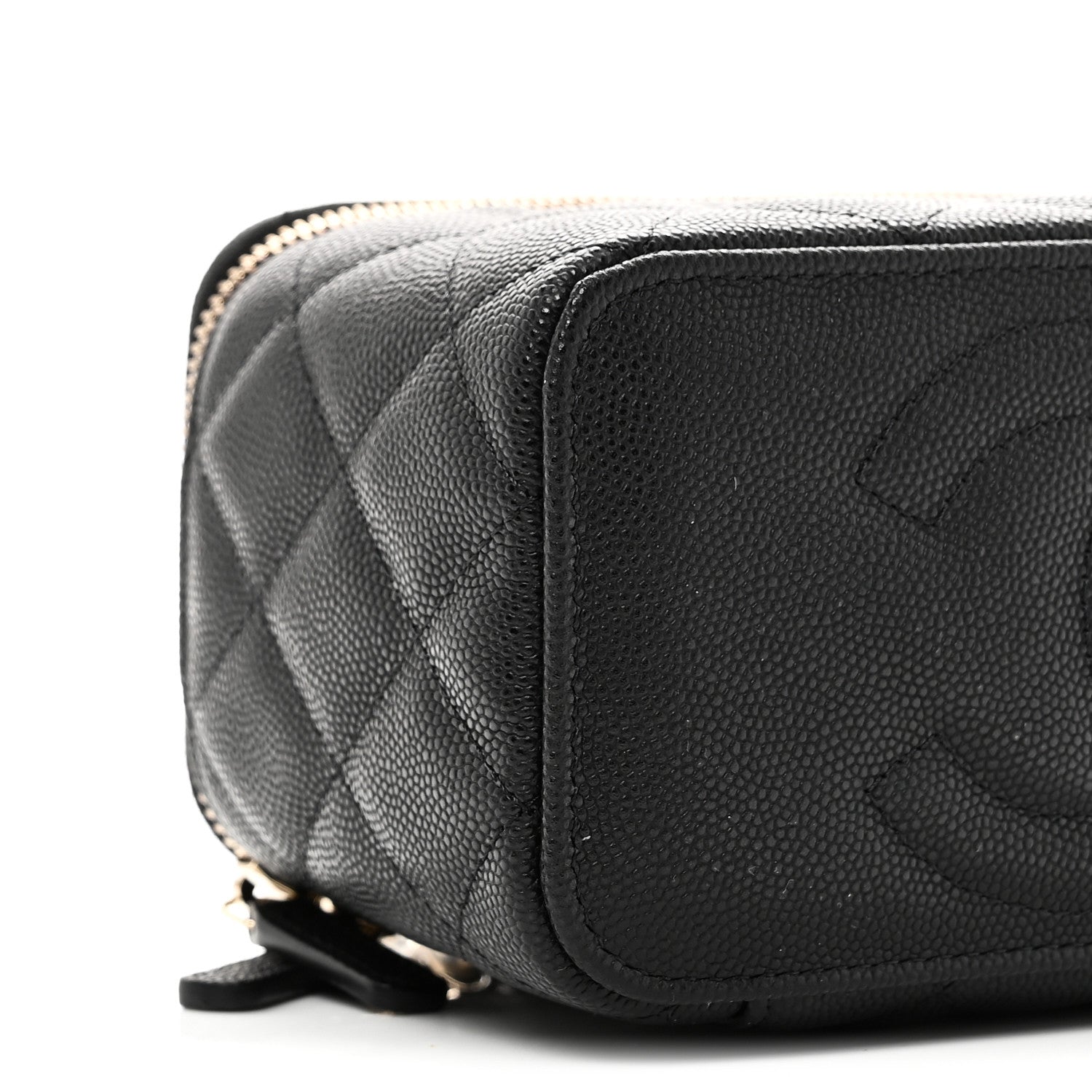 Chanel Caviar Quilted Small Vanity Case With Chain Black 10 of 12