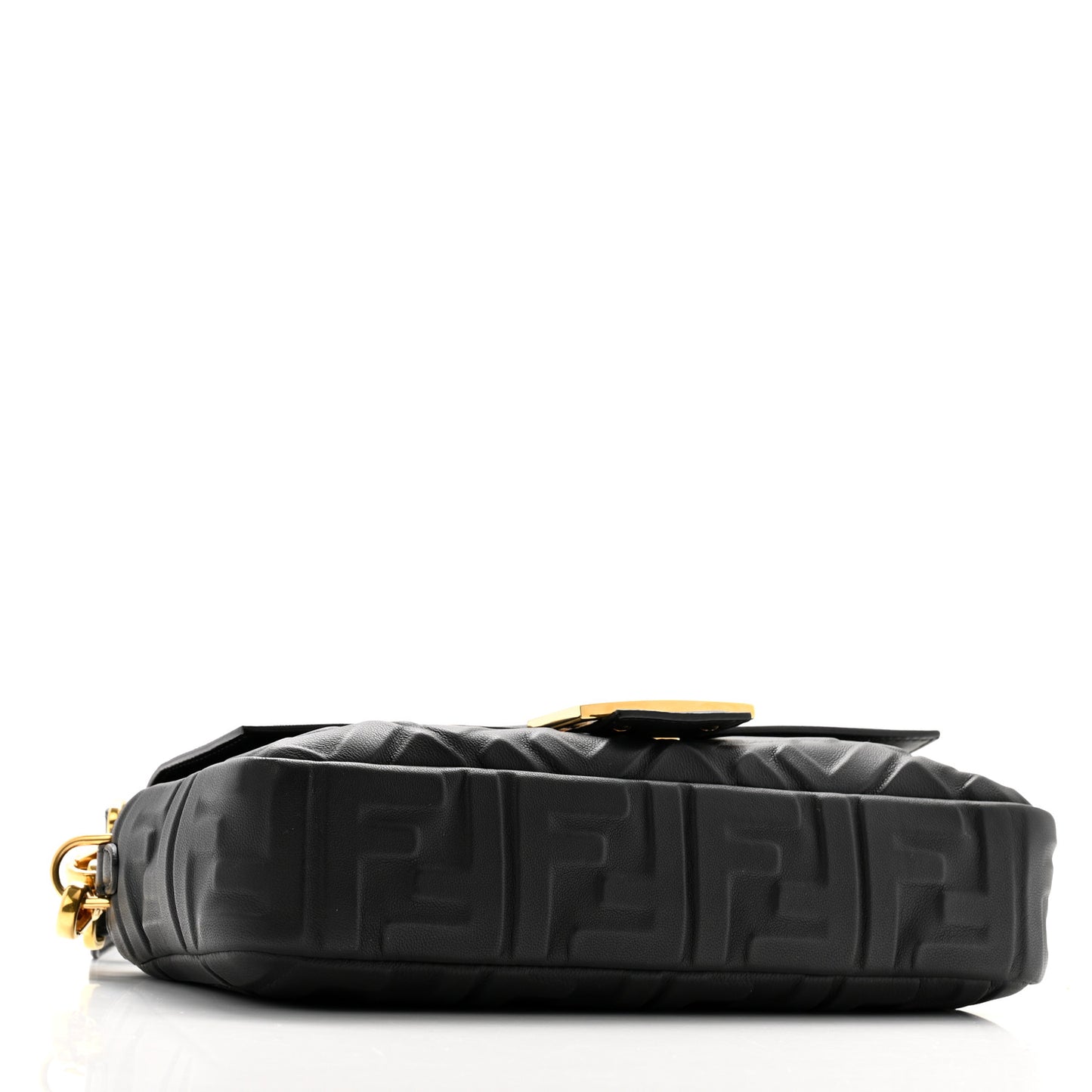 Nappa FF 1974 Embossed Baguette Black